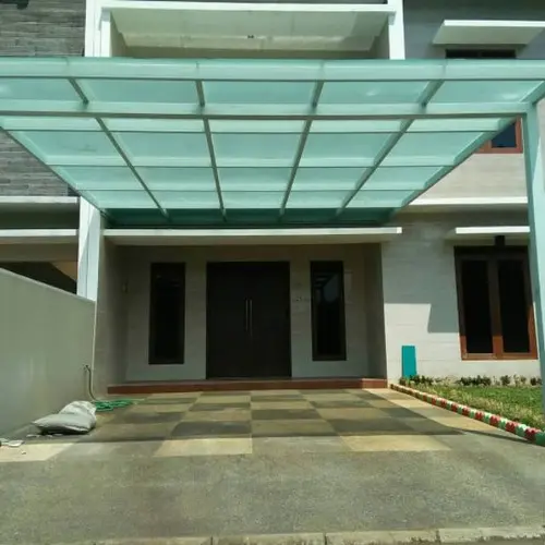 Kanopi Kaca Tempered 10mm di  slipi